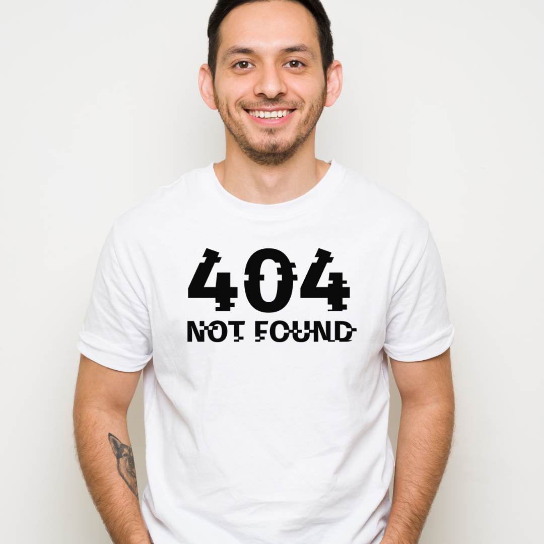"404 NOT FOUND" – La Camiseta que Todo Geek Necesita